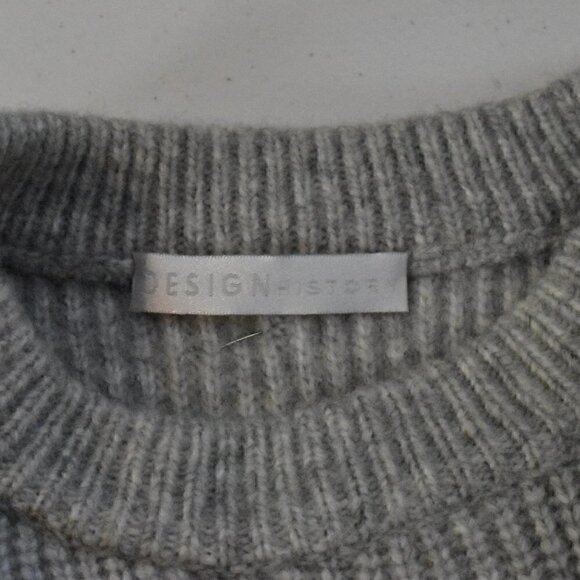 Design History Long Sleeve Gray Pullover Sweater Top Dress Size OS - Picture 3 of 13